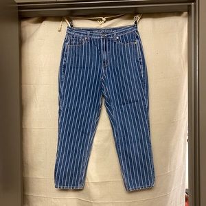 10S Pinstriped Jeans American Eagle